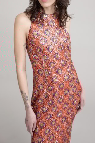 Vestido midi - Laranja - IKKS