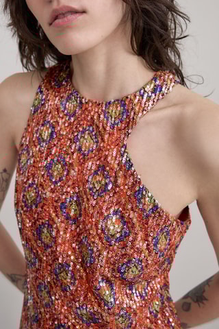 Vestido midi - Laranja - IKKS