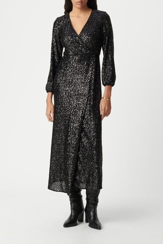 Vestido traçado - Preto - IKKS