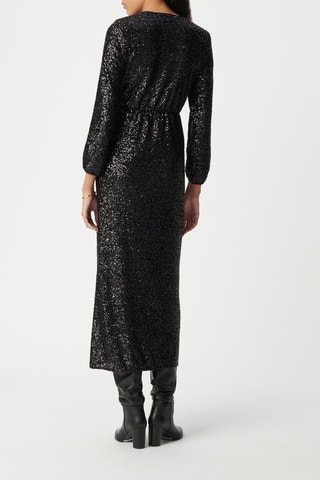 Vestido traçado - Preto - IKKS