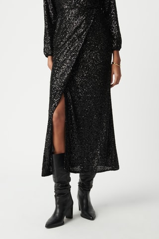 Vestido traçado - Preto - IKKS