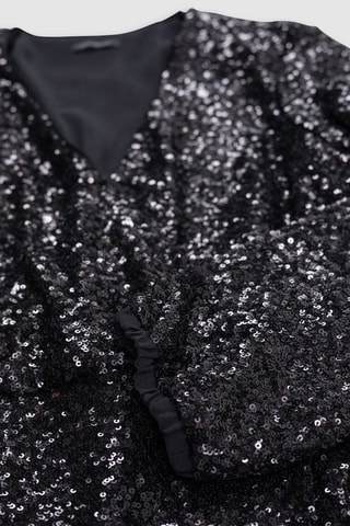 Vestido traçado - Preto - IKKS