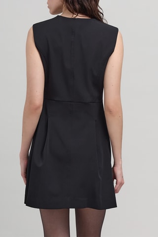 Vestido trapézio - Preto - IKKS