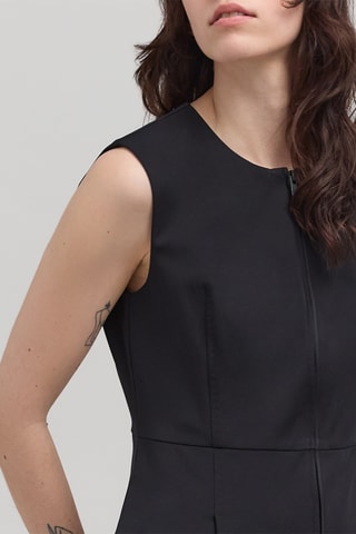 Vestido trapézio - Preto - IKKS