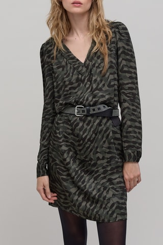 Vestido direito - Caqui - IKKS