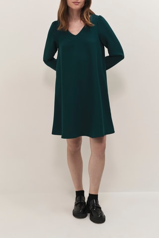 Vestido trapézio - Verde-escuro - One Step