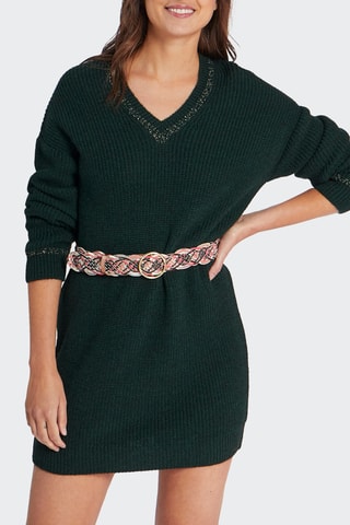 Vestido-camisola - Verde