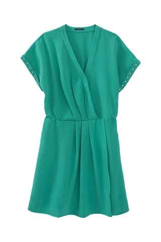 Vestido traçado - Turquesa