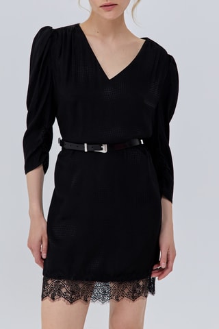 Vestido direito - Preto