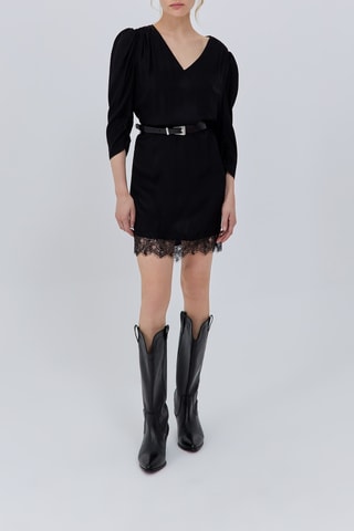 Vestido direito - Preto