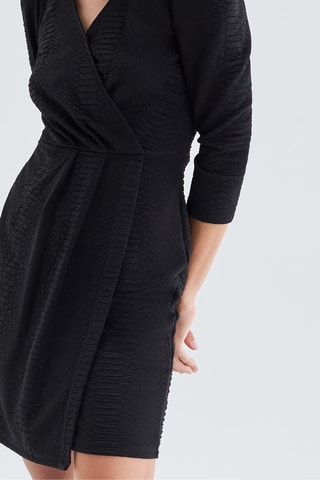 Vestido traçado - Preto