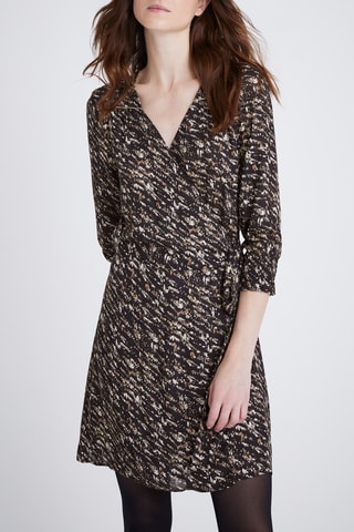 Vestido estilo patinadora - Preto e branco