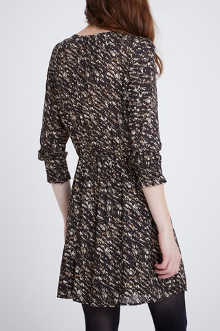 Vestido estilo patinadora - Preto e branco