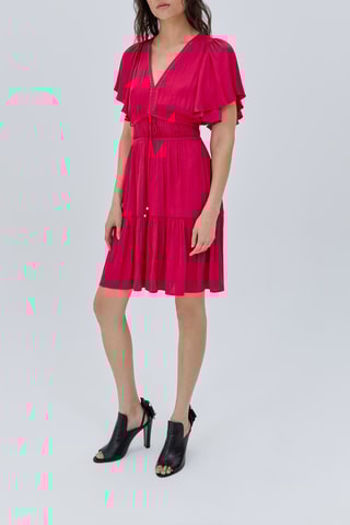 Vestido estilo patinadora - Fúcsia