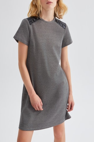 Vestido direito - Cinzento