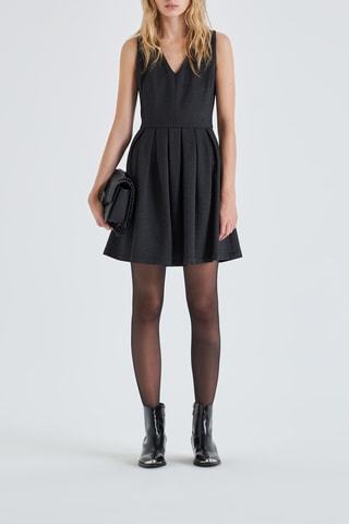 Vestido estilo patinadora - Preto