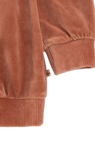 Vestido em veludo - Castanho - IKKS Júnior