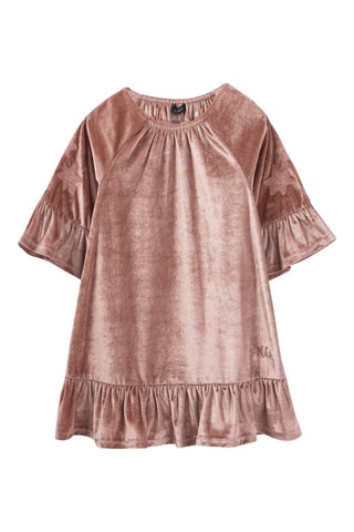 Vestido em veludo - Rosa - IKKS Júnior