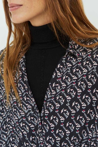 Vestido direito - Cinzento