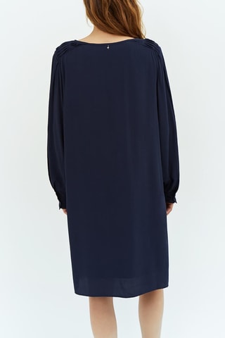 Vestido direito - Azul-marinho