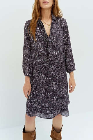 Vestido direito - Azul-marinho