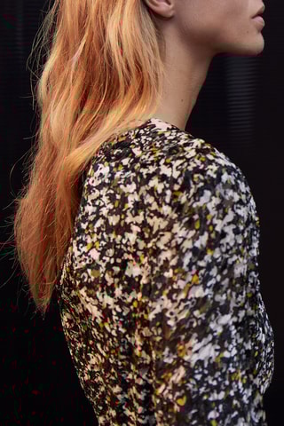 Vestido direito de seda - Preto - IKKS