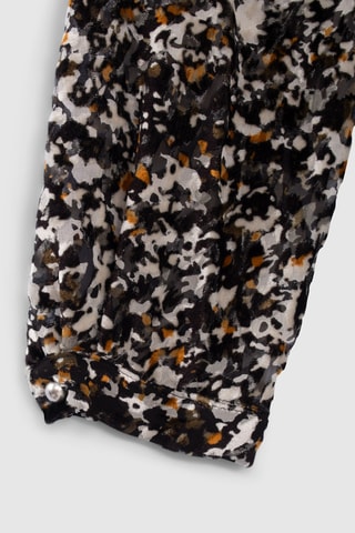 Vestido direito de seda - Preto - IKKS