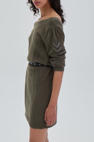 Vestido-camisola - Caqui - IKKS