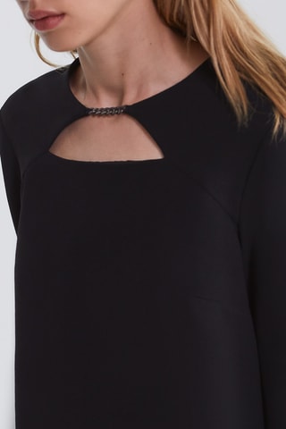 Vestido direito - Preto - IKKS