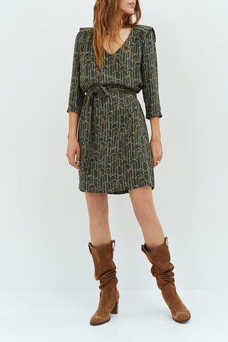 Vestido direito - Caqui - One Step