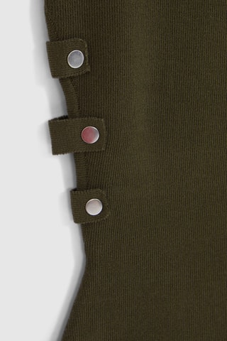 Vestido justo - Caqui - IKKS