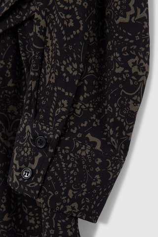 Vestido-camisa - Caqui e preto - IKKS