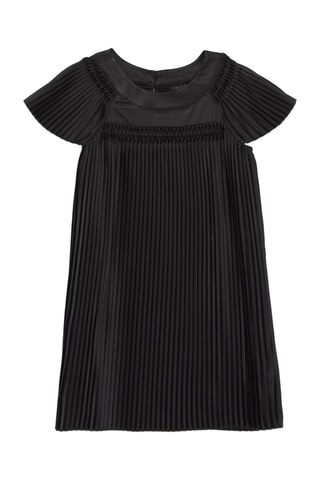 Vestido plissado - Preto - IKKS
