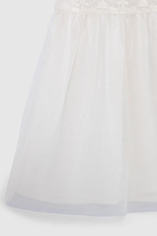 Vestido bi-matéria - Cru - IKKS