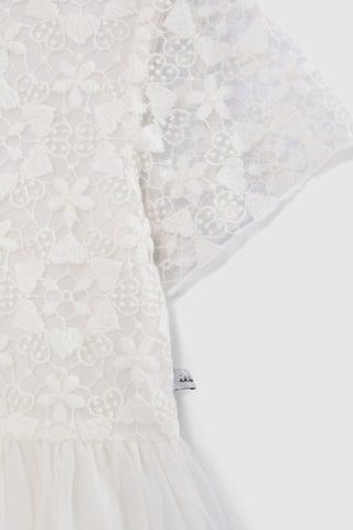 Vestido bi-matéria - Cru - IKKS