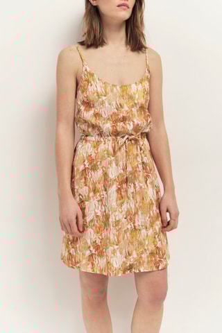 Vestido em linho - Laranja - One Step