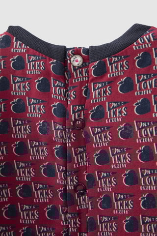 Vestido reversível - Vermelho e azul-marinho - IKKS