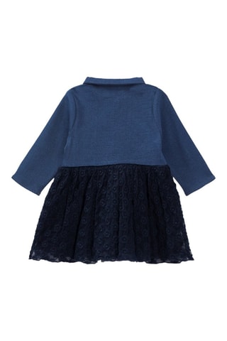 Vestido efeito ilusório - Azul - IKKS