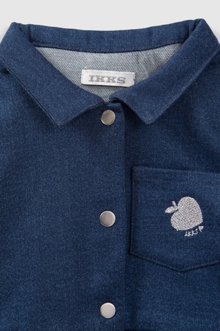 Vestido efeito ilusório - Azul - IKKS