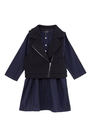 Vestido e colete - Azul-marinho - IKKS