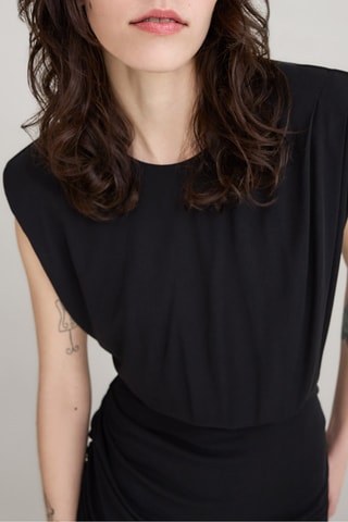 Vestido justo - Preto - IKKS