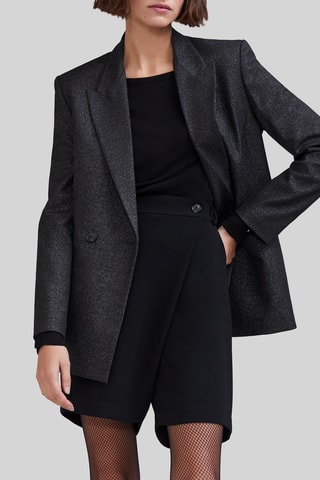 Casaco de fato oversize - Preto - IKKS