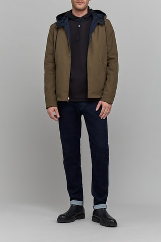 Blusão reversível com capuz - Azul-marinho - IKKS