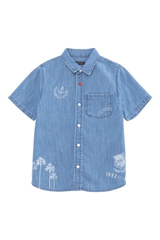 Camisa de ganga - Azul - IKKS Junior