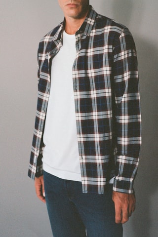 Camisa slim - Bordô