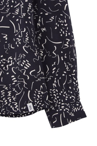 Camisa - Azul-marinho e cru - IKKS Júnior