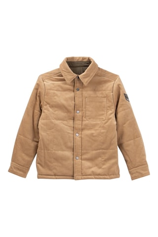 Sobrecamisa reversível - Camel e caqui - IKKS Júnior