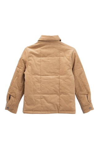 Sobrecamisa reversível - Camel e caqui - IKKS Júnior