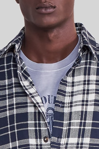 Sobrecamisa regular - Azul - IKKS