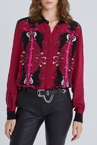 Camisa - Fúcsia e preto - IKKS